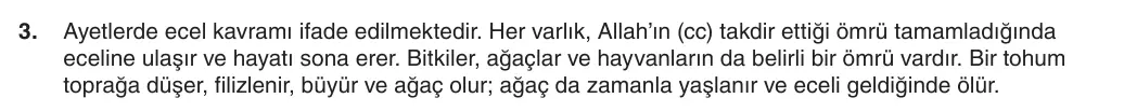 8. Sınıf Din Kültürü ve Ahlak Bilgisi 2025-2026 1. Dönem 2. Yazılı 3. Soru (Yazılıya Hazırlanıyorum) resmi çözüm görseli