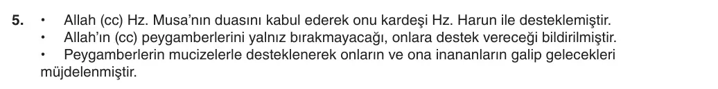 8. Sınıf Din Kültürü ve Ahlak Bilgisi 2025-2026 1. Dönem 2. Yazılı 5. Soru (Yazılıya Hazırlanıyorum) resmi çözüm görseli