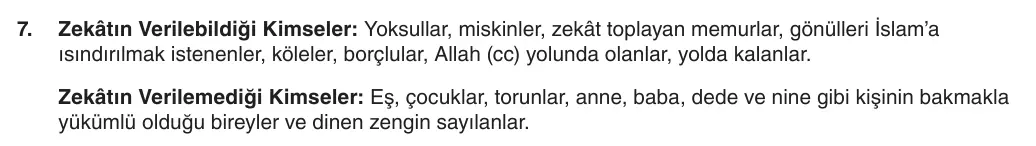 8. Sınıf Din Kültürü ve Ahlak Bilgisi 2025-2026 1. Dönem 2. Yazılı 7. Soru (Yazılıya Hazırlanıyorum) resmi çözüm görseli