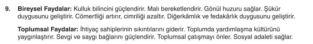 8. Sınıf Din Kültürü ve Ahlak Bilgisi 2025-2026 1. Dönem 2. Yazılı 9. Soru (Yazılıya Hazırlanıyorum) resmi çözüm görseli