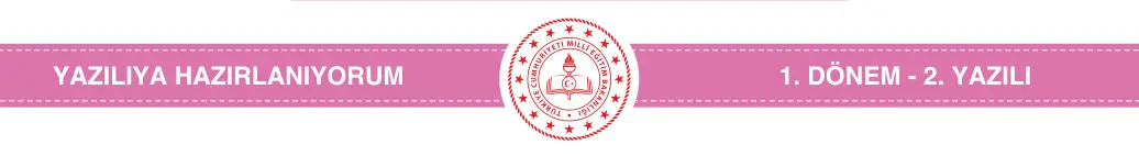 8. Sınıf İngilizce 2025-2026 1. Dönem 2. Yazılı 7. Soru (Yazılıya Hazırlanıyorum) görseli (2/2)