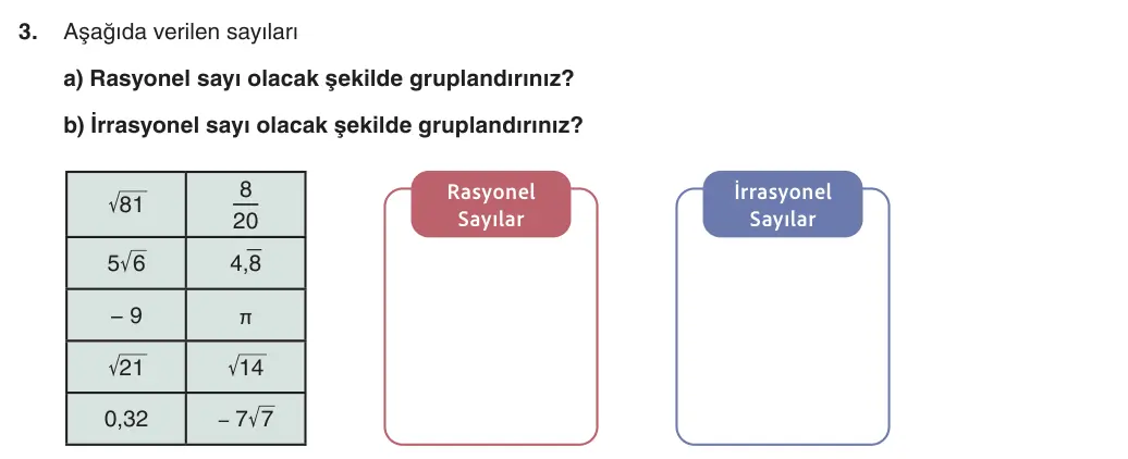 8. Sınıf Matematik 2025-2026 1. Dönem 2. Yazılı 3. Soru (Yazılıya Hazırlanıyorum) görseli