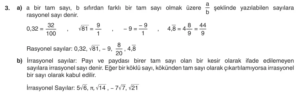 8. Sınıf Matematik 2025-2026 1. Dönem 2. Yazılı 3. Soru (Yazılıya Hazırlanıyorum) resmi çözüm görseli
