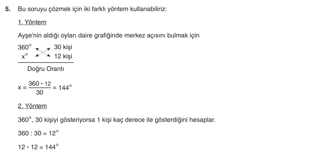 8. Sınıf Matematik 2025-2026 1. Dönem 2. Yazılı 5. Soru (Yazılıya Hazırlanıyorum) resmi çözüm görseli