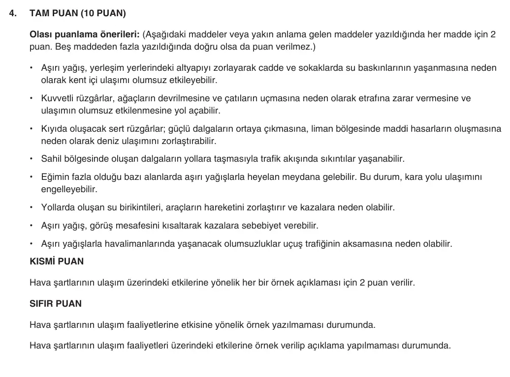 9. Sınıf Coğrafya 2025-2026 1. Dönem 2. Yazılı 4. Soru (Yazılıya Hazırlanıyorum) resmi çözüm görseli
