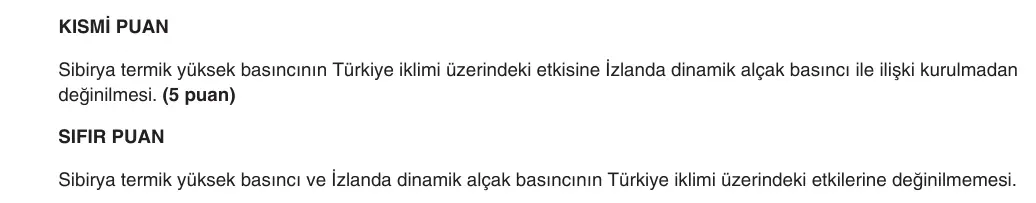 9. Sınıf Coğrafya 2025-2026 1. Dönem 2. Yazılı 5. Soru (Yazılıya Hazırlanıyorum) resmi çözüm görseli (2/2)