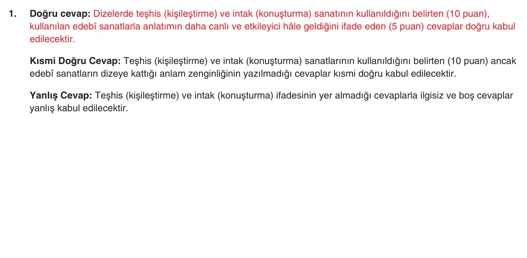 9. Sınıf Türk Dili ve Edebiyatı 2025-2026 1. Dönem 2. Yazılı 1. Soru (Yazılıya Hazırlanıyorum) resmi çözüm görseli