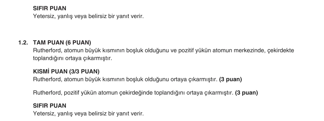 9. Sınıf Kimya 2025-2026 1. Dönem 2. Yazılı 1. Soru (Yazılıya Hazırlanıyorum) resmi çözüm görseli (2/2)
