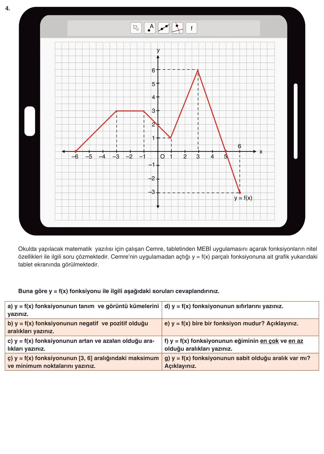 9. Sınıf Matematik 2025-2026 1. Dönem 2. Yazılı 4. Soru (Yazılıya Hazırlanıyorum) görseli