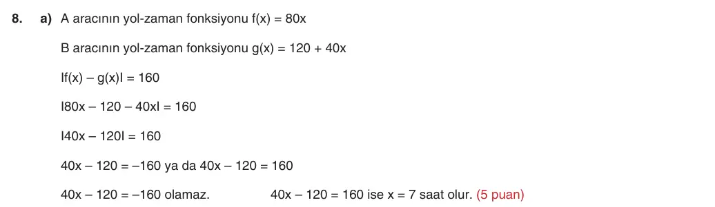 9. Sınıf Matematik 2025-2026 1. Dönem 2. Yazılı 8. Soru (Yazılıya Hazırlanıyorum) resmi çözüm görseli (1/2)