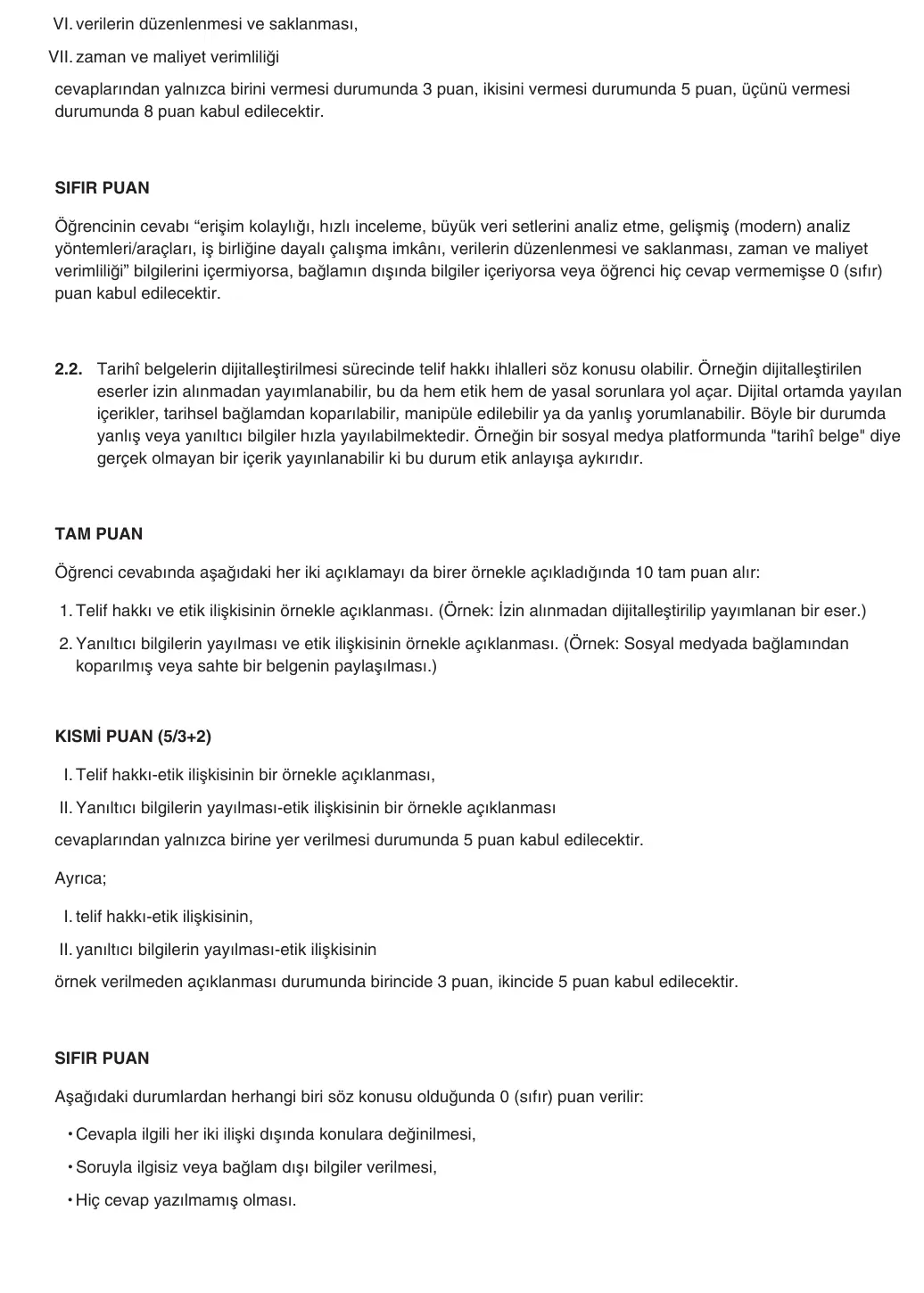 9. Sınıf Tarih 2025-2026 1. Dönem 2. Yazılı 2. Soru (Yazılıya Hazırlanıyorum) resmi çözüm görseli (2/2)