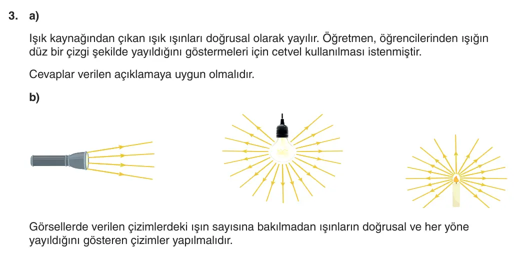 5. Sınıf Fen Bilimleri 2025-2026 2. Dönem 1. Yazılı 3. Soru (Yazılıya Hazırlanıyorum) resmi çözüm görseli