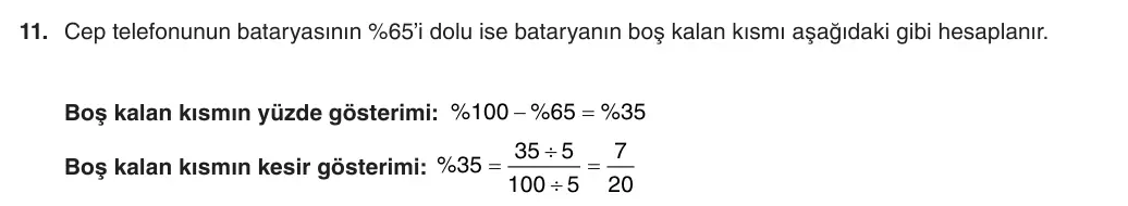 5. Sınıf Matematik 2025-2026 2. Dönem 1. Yazılı 11. Soru (Yazılıya Hazırlanıyorum) resmi çözüm görseli