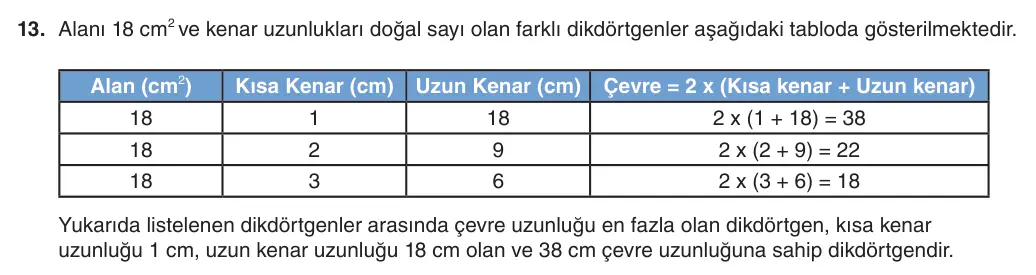 5. Sınıf Matematik 2025-2026 2. Dönem 1. Yazılı 13. Soru (Yazılıya Hazırlanıyorum) resmi çözüm görseli