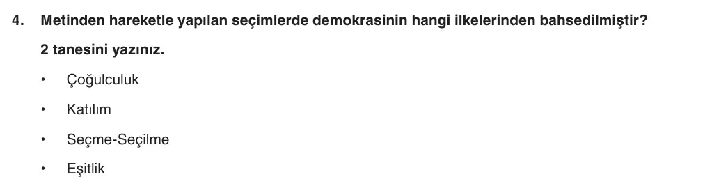 5. Sınıf Sosyal Bilgiler 2025-2026 2. Dönem 1. Yazılı 4. Soru (Yazılıya Hazırlanıyorum) resmi çözüm görseli