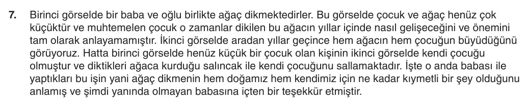5. Sınıf Türkçe 2025-2026 2. Dönem 1. Yazılı 7. Soru (Yazılıya Hazırlanıyorum) resmi çözüm görseli