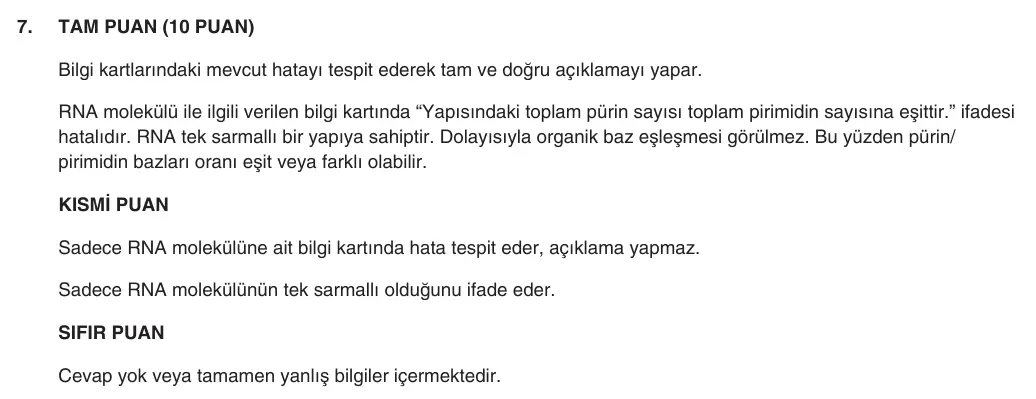9. Sınıf Biyoloji 2025-2026 2. Dönem 1. Yazılı 7. Soru (Yazılıya Hazırlanıyorum) resmi çözüm görseli