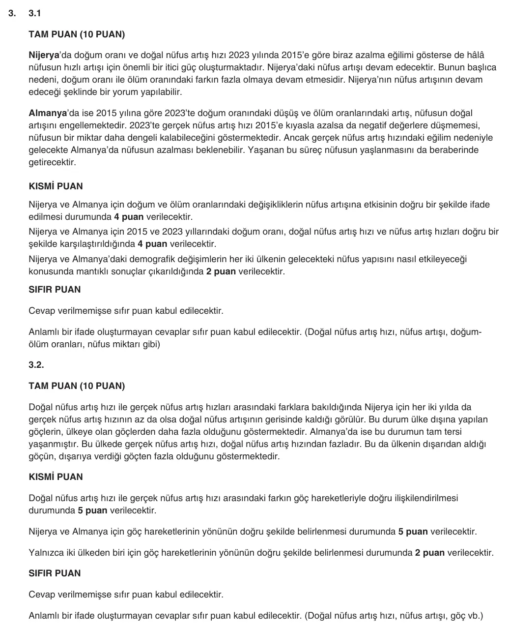 9. Sınıf Coğrafya 2025-2026 2. Dönem 1. Yazılı 3. Soru (Yazılıya Hazırlanıyorum) resmi çözüm görseli