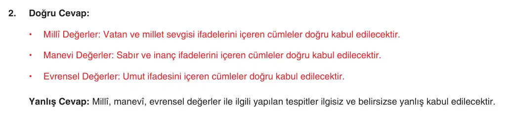 9. Sınıf Türk Dili ve Edebiyatı 2025-2026 2. Dönem 1. Yazılı 2. Soru (Yazılıya Hazırlanıyorum) resmi çözüm görseli