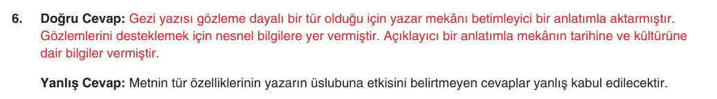 9. Sınıf Türk Dili ve Edebiyatı 2025-2026 2. Dönem 1. Yazılı 6. Soru (Yazılıya Hazırlanıyorum) resmi çözüm görseli