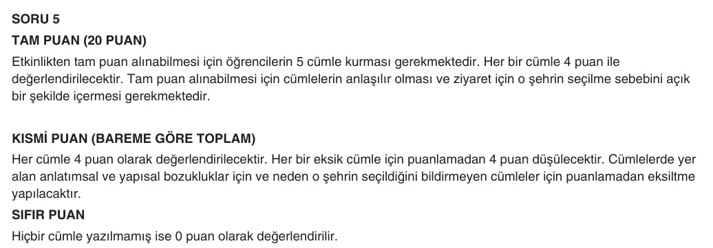 9. Sınıf İngilizce 2025-2026 2. Dönem 1. Yazılı 5. Soru (Yazılıya Hazırlanıyorum) resmi çözüm görseli
