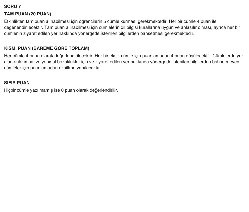 9. Sınıf İngilizce 2025-2026 2. Dönem 1. Yazılı 7. Soru (Yazılıya Hazırlanıyorum) resmi çözüm görseli