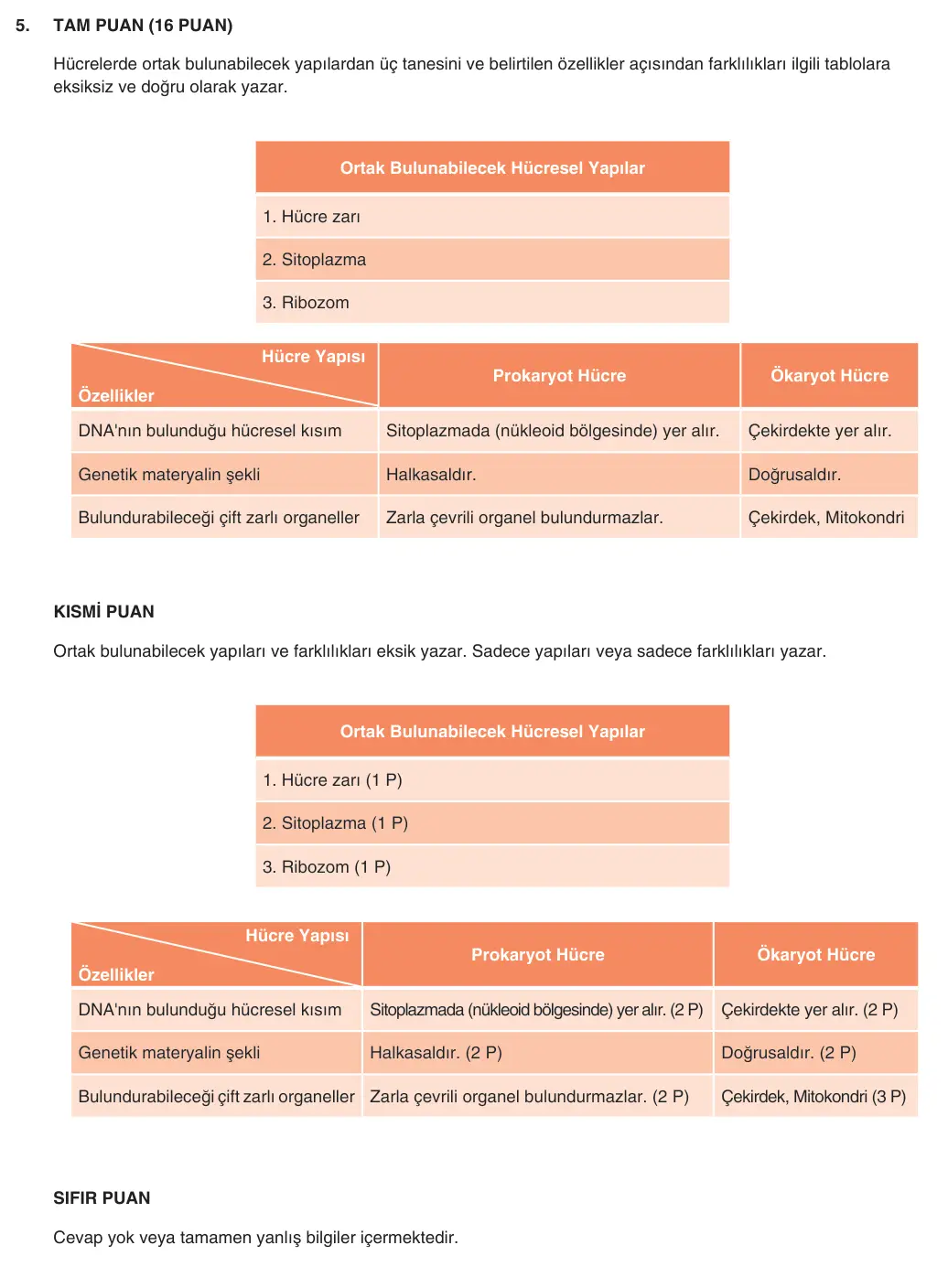 9. Sınıf Biyoloji 2025-2026 2. Dönem 2. Yazılı 5. Soru (Yazılıya Hazırlanıyorum) resmi çözüm görseli
