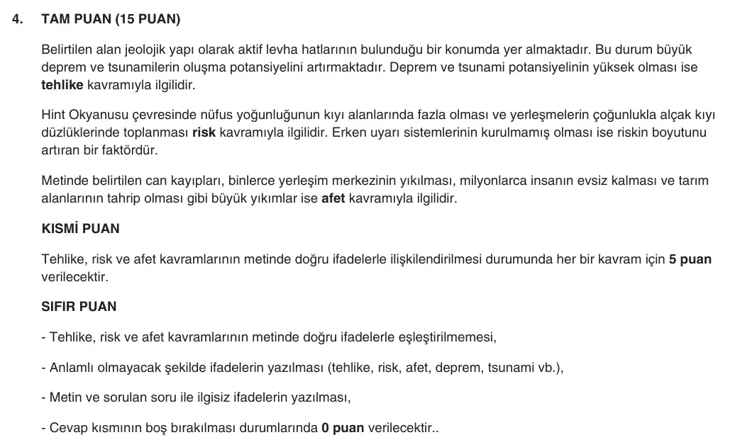 9. Sınıf Coğrafya 2025-2026 2. Dönem 2. Yazılı 4. Soru (Yazılıya Hazırlanıyorum) resmi çözüm görseli