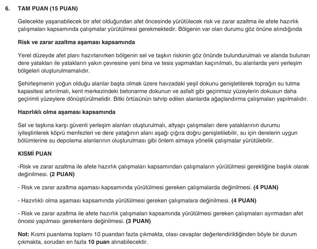 9. Sınıf Coğrafya 2025-2026 2. Dönem 2. Yazılı 6. Soru (Yazılıya Hazırlanıyorum) resmi çözüm görseli (1/2)