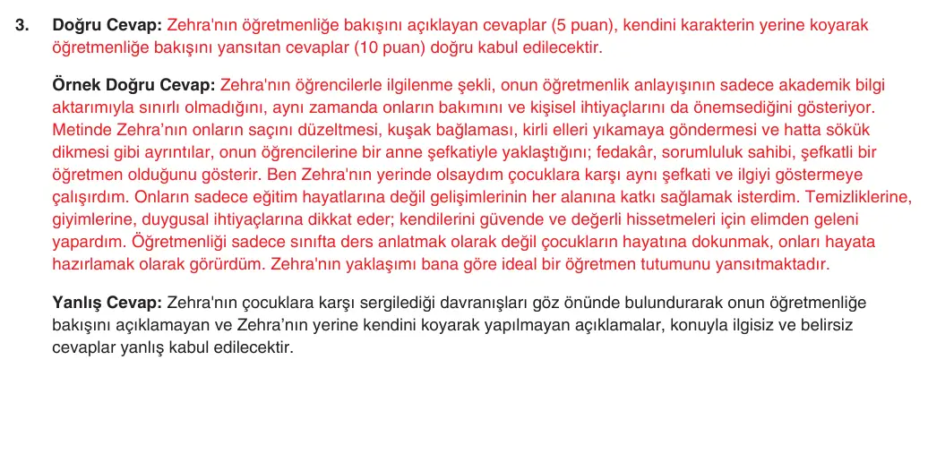 9. Sınıf Türk Dili ve Edebiyatı 2025-2026 2. Dönem 2. Yazılı 3. Soru (Yazılıya Hazırlanıyorum) resmi çözüm görseli