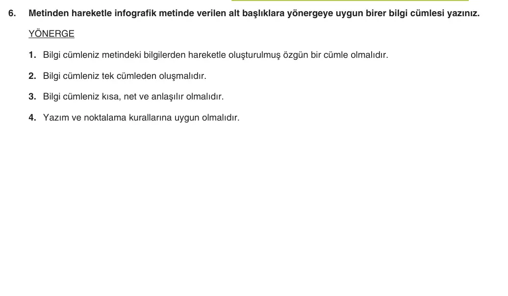 9. Sınıf Türk Dili ve Edebiyatı 2025-2026 2. Dönem 2. Yazılı 6. Soru (Yazılıya Hazırlanıyorum) görseli (1/2)
