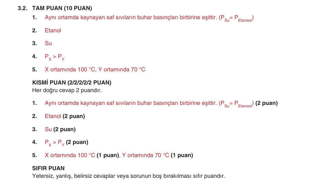 9. Sınıf Kimya 2025-2026 2. Dönem 2. Yazılı 3. Soru (Yazılıya Hazırlanıyorum) resmi çözüm görseli (2/2)