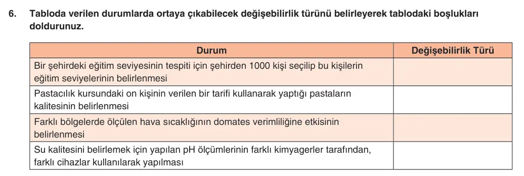9. Sınıf Matematik 2025-2026 2. Dönem 2. Yazılı 6. Soru (Yazılıya Hazırlanıyorum) görseli