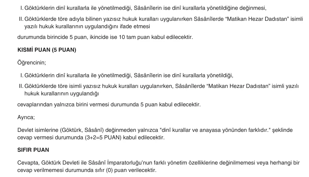 9. Sınıf Tarih 2025-2026 2. Dönem 2. Yazılı 2. Soru (Yazılıya Hazırlanıyorum) resmi çözüm görseli (2/2)