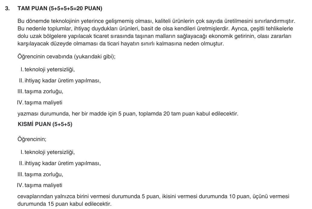 9. Sınıf Tarih 2025-2026 2. Dönem 2. Yazılı 3. Soru (Yazılıya Hazırlanıyorum) resmi çözüm görseli (1/2)