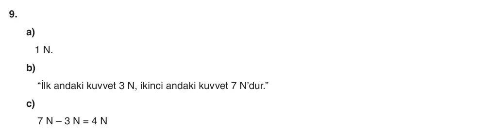 5. Sınıf Fen Bilimleri 2026-2027 1. Dönem 1. Yazılı 9. Soru (Yazılıya Hazırlanıyorum) resmi çözüm görseli