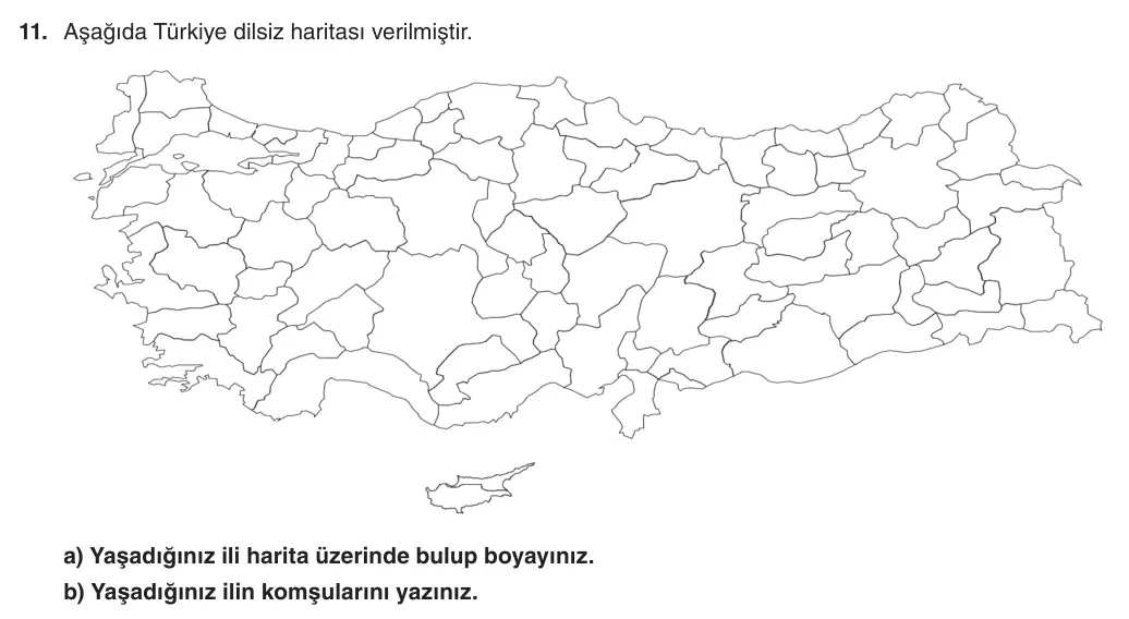 5. sınıf Sosyal Bilgiler sorusu – 2026-2027 1. dönem 1. yazılı 11. soru