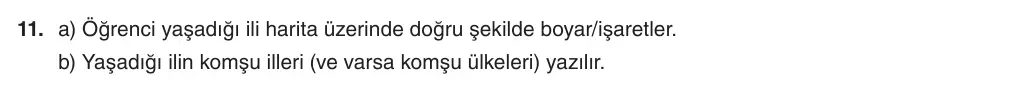 5. sınıf Sosyal Bilgiler sorusu – 2026-2027 1. dönem 1. yazılı 11. soru resmi çözümü