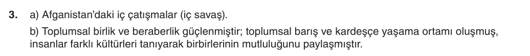 5. sınıf Sosyal Bilgiler sorusu – 2026-2027 1. dönem 1. yazılı 3. soru resmi çözümü