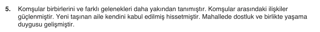 5. sınıf Sosyal Bilgiler sorusu – 2026-2027 1. dönem 1. yazılı 5. soru resmi çözümü