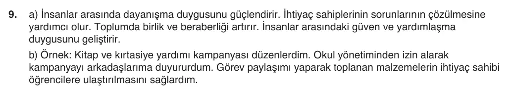 5. sınıf Sosyal Bilgiler sorusu – 2026-2027 1. dönem 1. yazılı 9. soru resmi çözümü